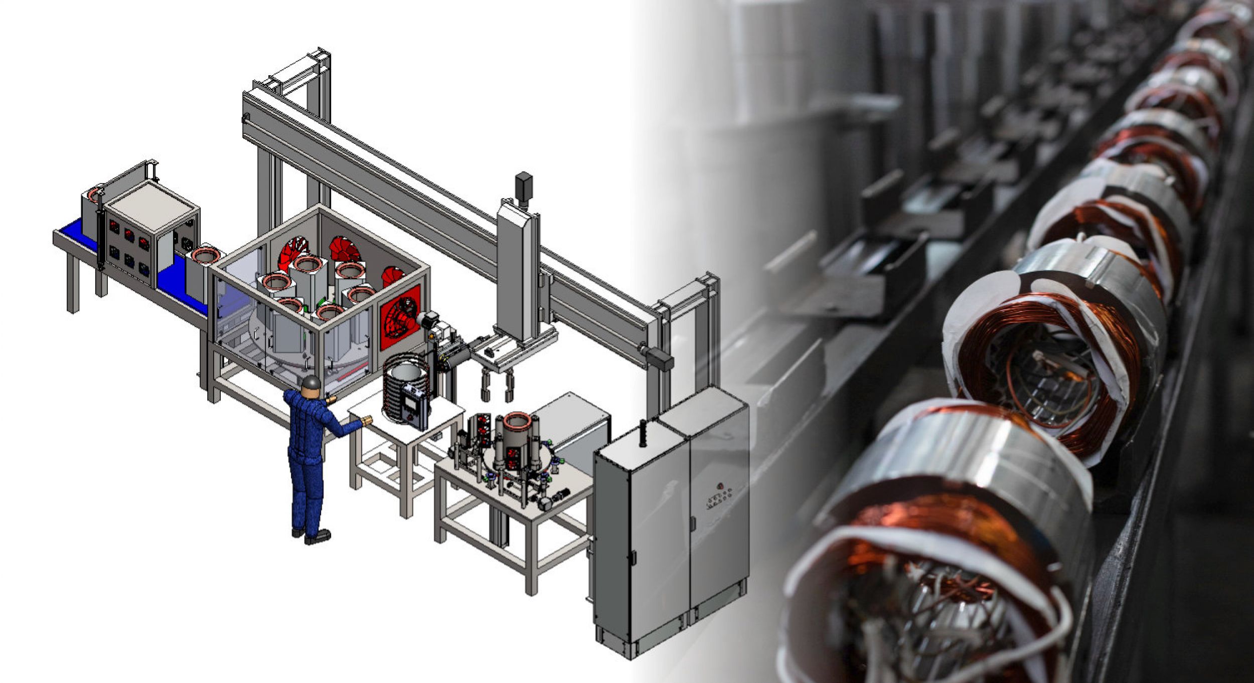 Our machine enables precise and efficient production of electric motors.